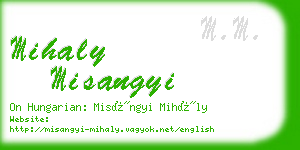 mihaly misangyi business card